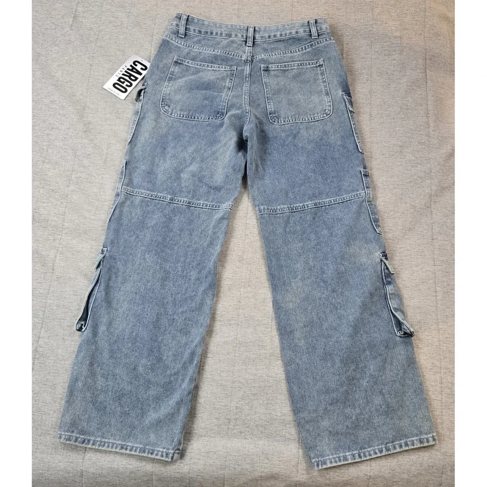 J for Justify ‎ Women's Jeans Wide Leg High Rise Crossover Waist 32